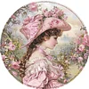 Retro Girl - Diamond Painting - Full Round Drill (Canvas|40*40cm)