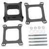 Black Carb Spacers with Gasket Screws Kit for Holley for Chevy 4BBL SBC BBC Carb