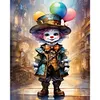 Clown-Full Round Diamond Painting 40*50CM