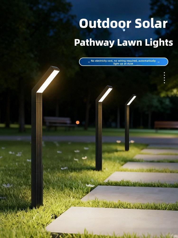 Outdoor Solar Pathway Lawn Lights &ndash; Automatic Dusk-to-Dawn Illumination for Gardens and Walkways