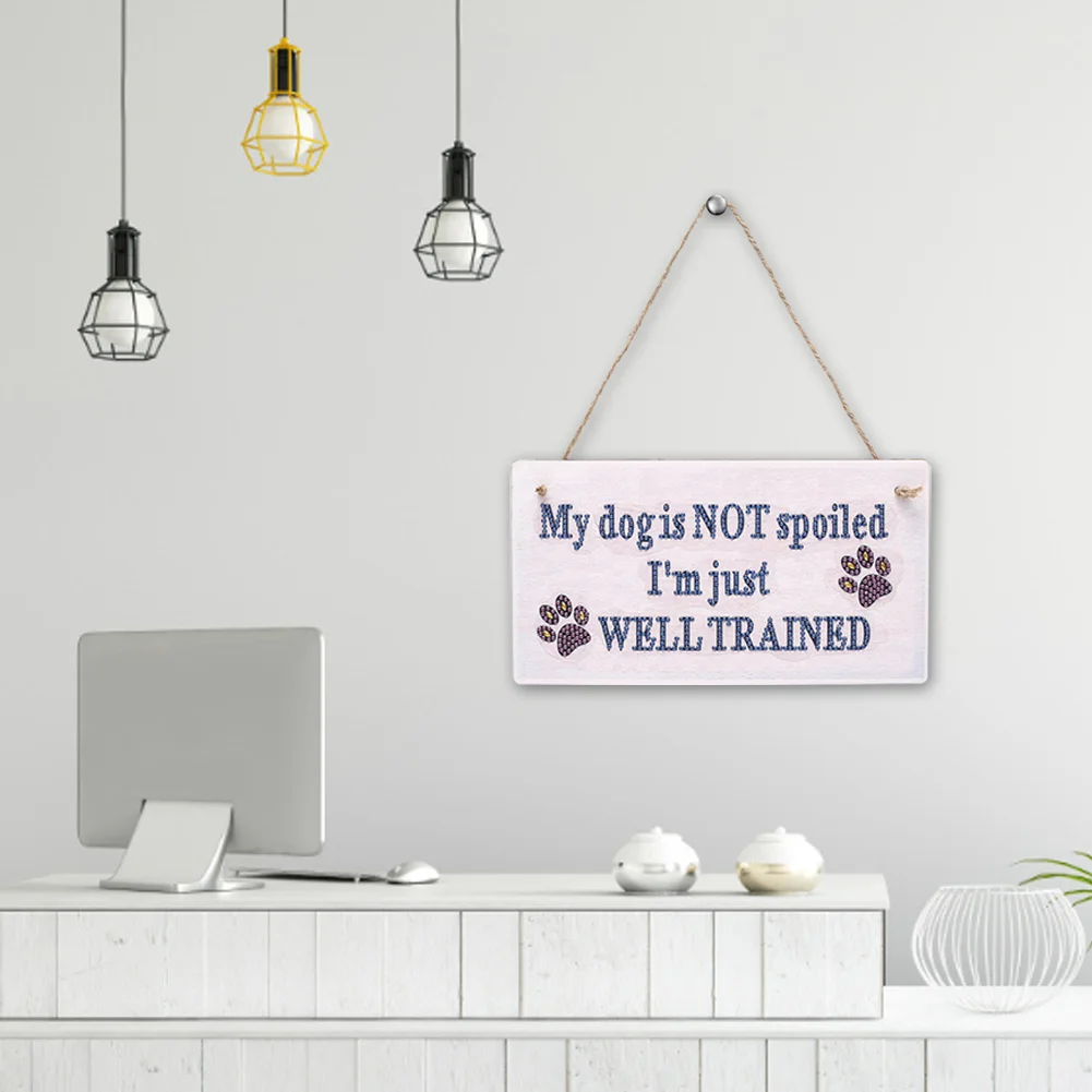 5D DIY Letters Part Special Drill Hanging Diamond Painting Decor