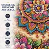 Diamond Tissue Organizer Exquisite Craftsmanship for Bathroom Bedroom Decor (Mandala)