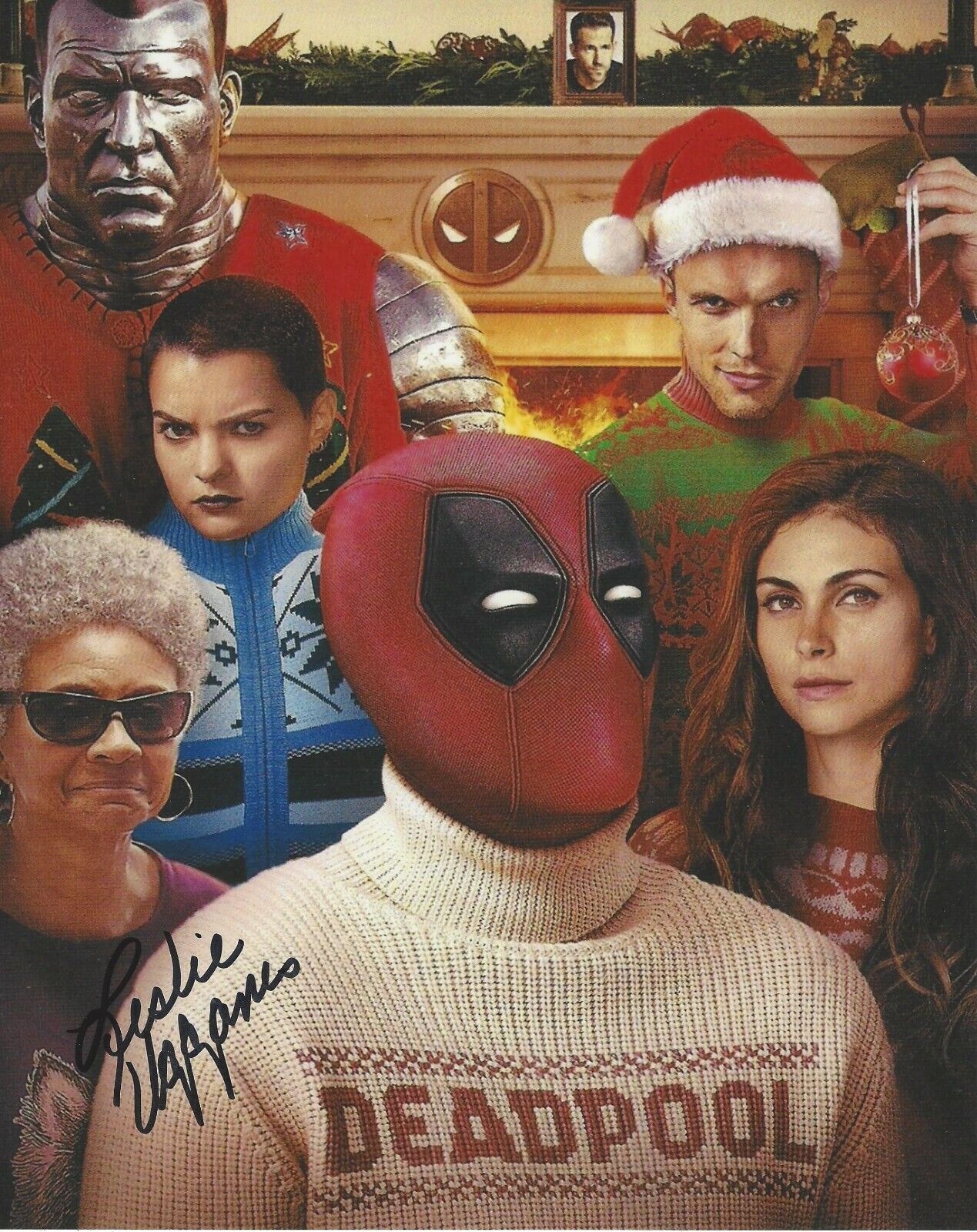 LESLIE UGGAMS SIGNED 'DEADPOOL' BLIND AL 8x10 MOVIE Photo Poster painting E w/COA ACTRESS MARVEL