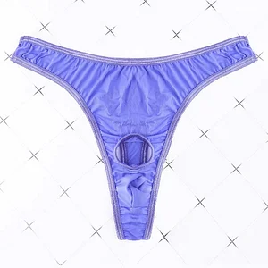 Men's Open Low-Rise Ice Silk Thong