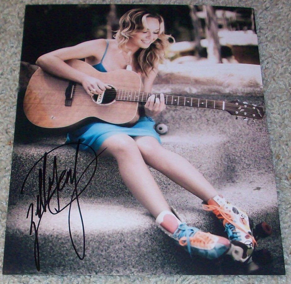 ZELLA DAY SIGNED AUTOGRAPH SEXY HYPNOTIC 8x10 Photo Poster painting D w/PROOF HIGH KICKER