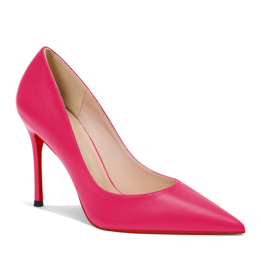 Red Bottom Matte Pumps High Heels Party Daily Women Shoes-MERUMOTE