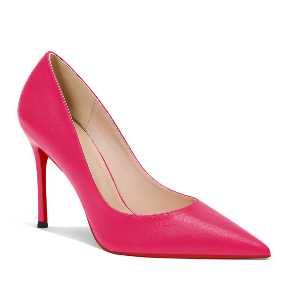 Red Bottom Matte Pumps High Heels Party Daily Women Shoes-MERUMOTE