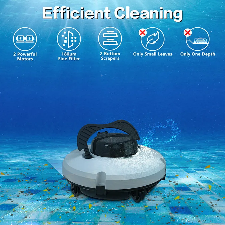 Robot Pulitore per Piscina Senza Fili