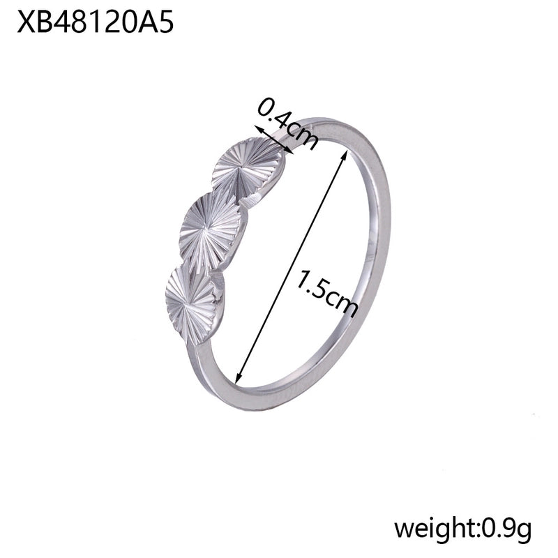 Minimalist Geometric 304 Stainless Steel Plating Rings