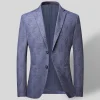 Men's Knitted Stretch Thin Casual Blazer
