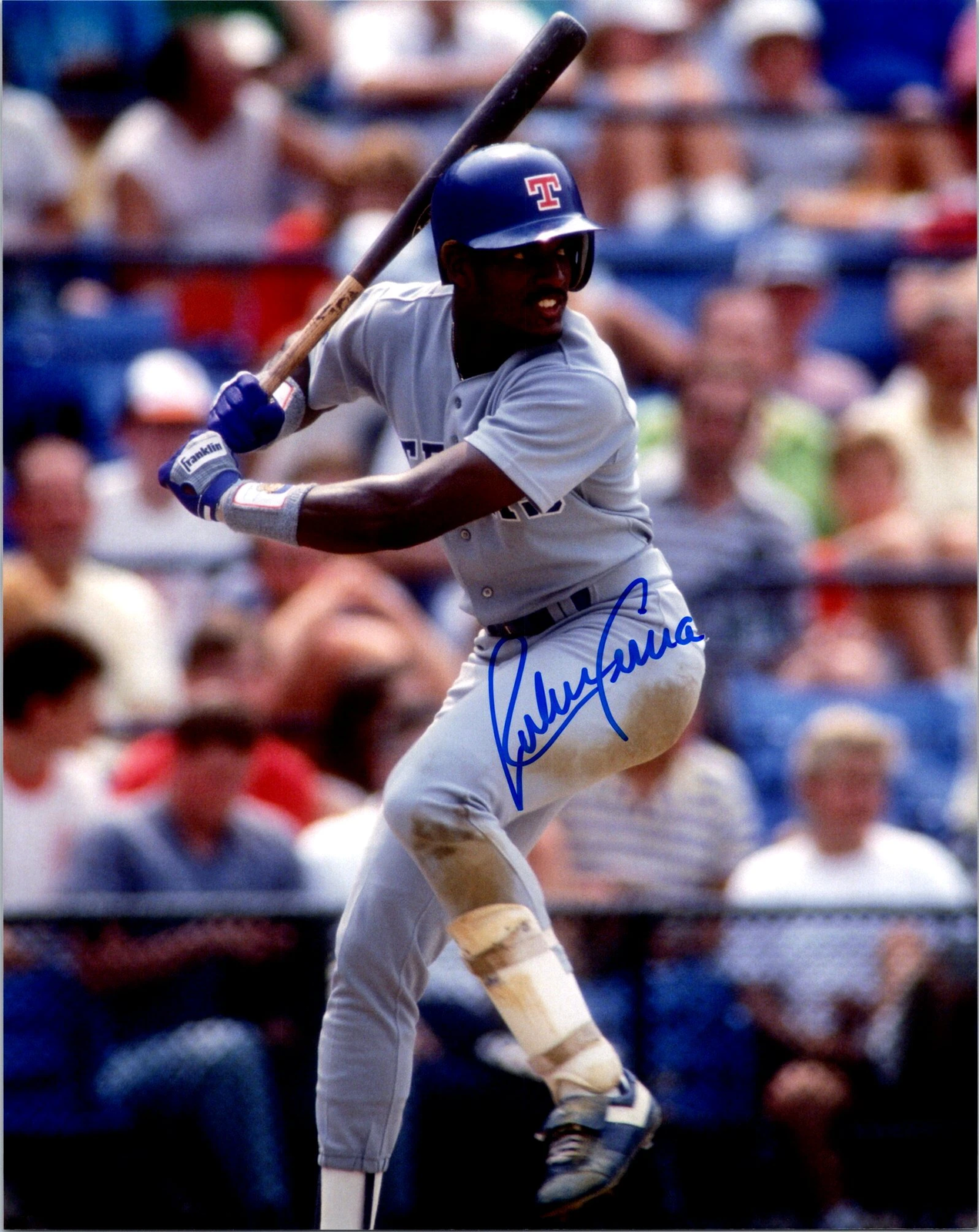 Ruben Sierra Signed 8x10 Photo Poster painting MLB Autograph Texas Rangers AWM COA 3