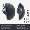 ERGO M575 Wireless Trackball Mouse 2.4 GHz Bluetooth, 2000 dpi Ergonomic Series Bluetooth Dual Mode