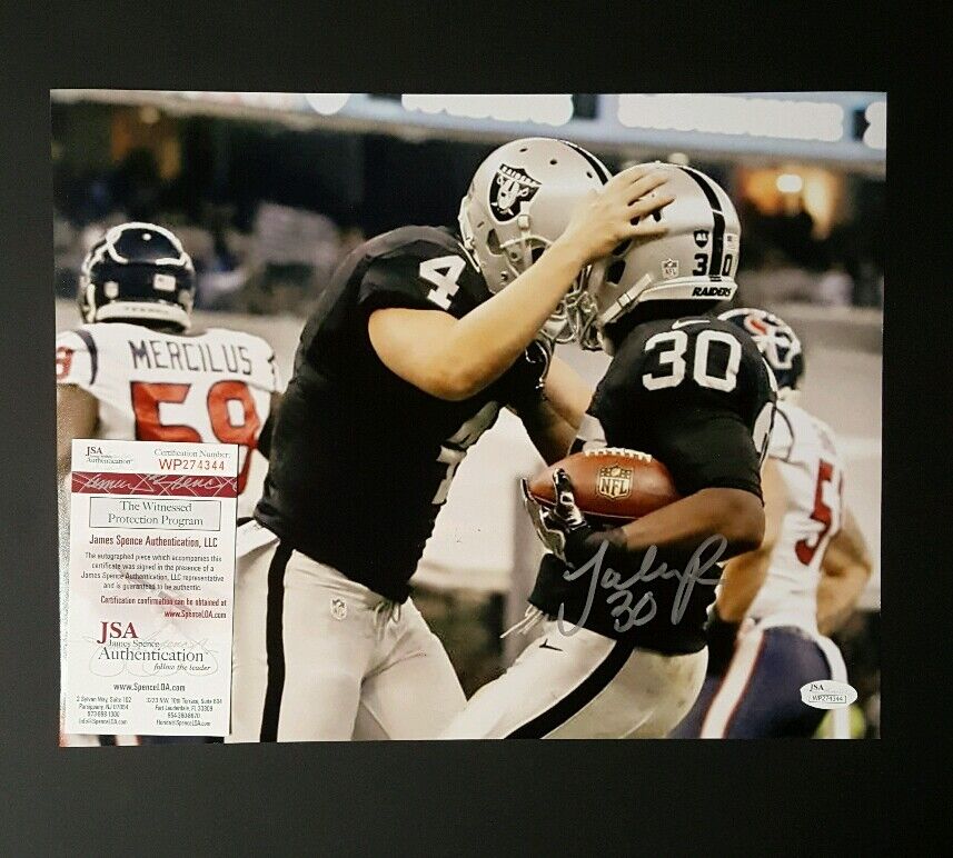 JALEN RICHARD Autographed Oakland Raiders 11x14 Photo Poster painting. Witness JSA