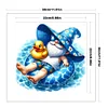Swimming Gnome-18CT Stamped Cross Stitch 30*30cm/11.81*11.81in