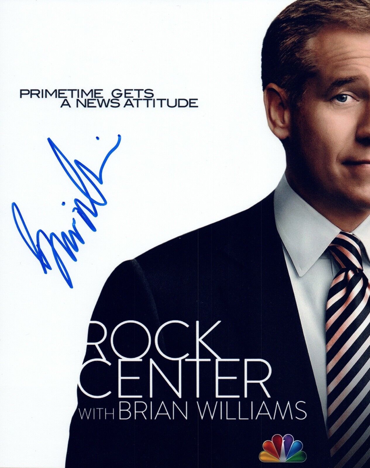 Brian Williams Signed Autographed 8x10 Photo Poster painting News Anchor COA VD