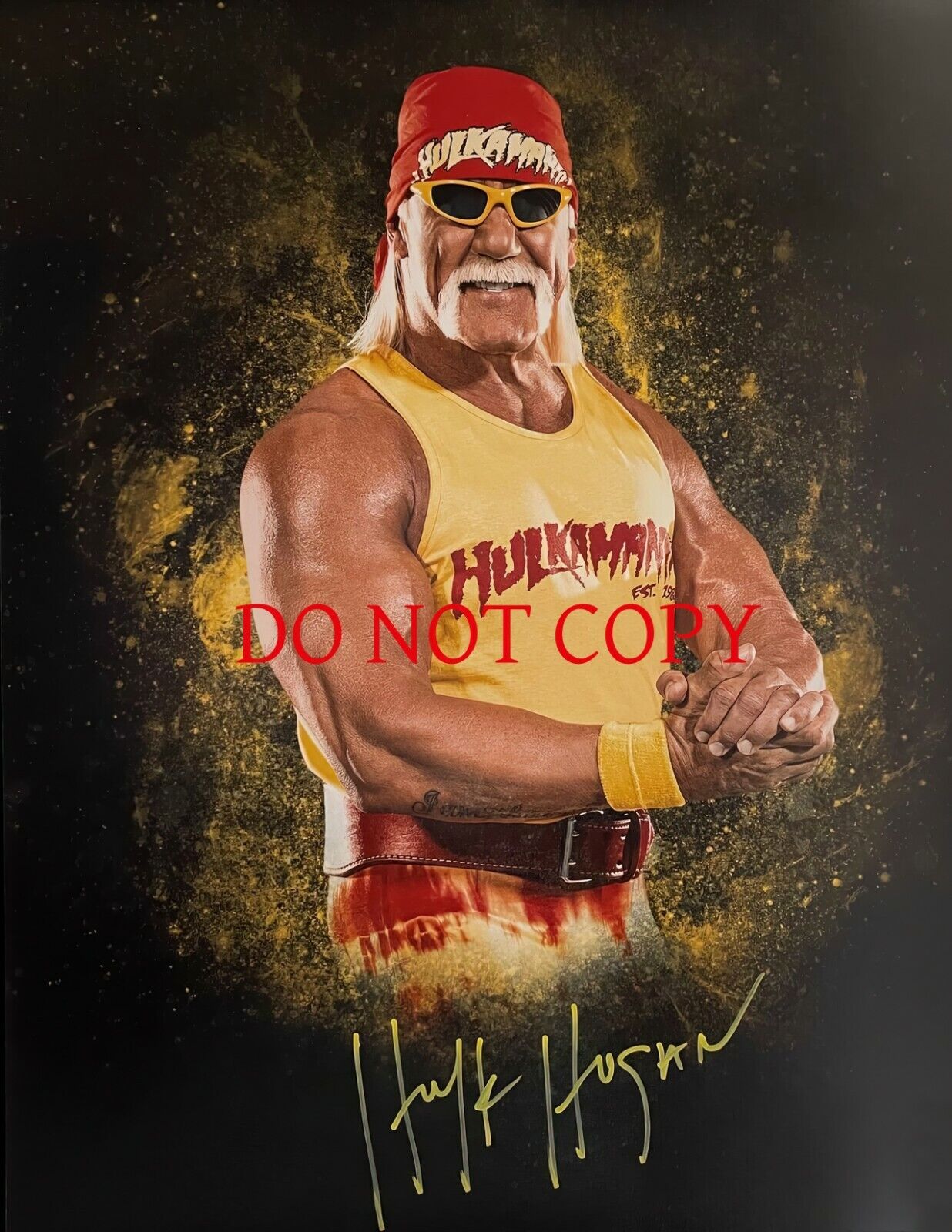 WWF - Hulk Hogan - Autographed Signed 8x10 Photo Poster painting (Hulk) Reprint