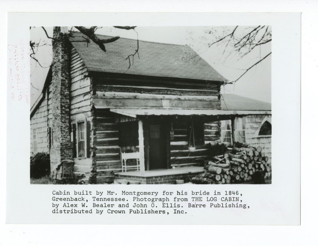 Classic Log Cabins - Vintage Publication Photo Poster paintinggraph - Tennessee