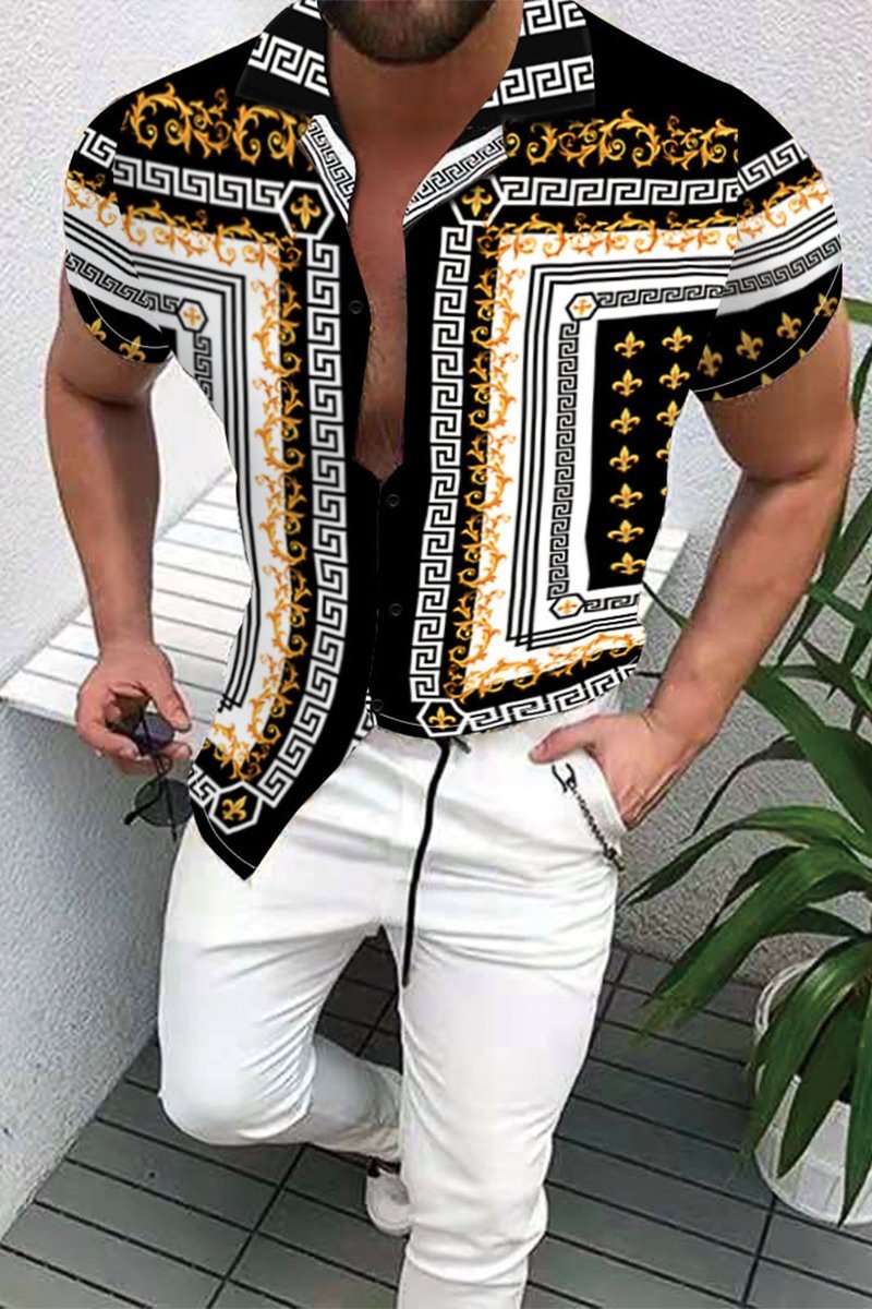 men's casual printed shirts