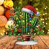 Cactus acrylique - ornement d&rsquo;artisanat de bricolage 5d