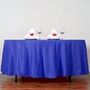 108" Royal Blue Seamless Polyester Round Tablecloth