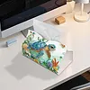 Ocean Turtle Floral DIY Diamond Painting PU Tissue Holder Box