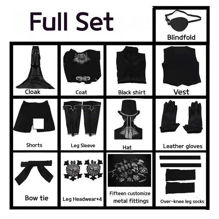 【Wetrose】Black Butler 15th Anniversary Ciel Phantomhive Dress Anime Suit Costume Cosplay Set