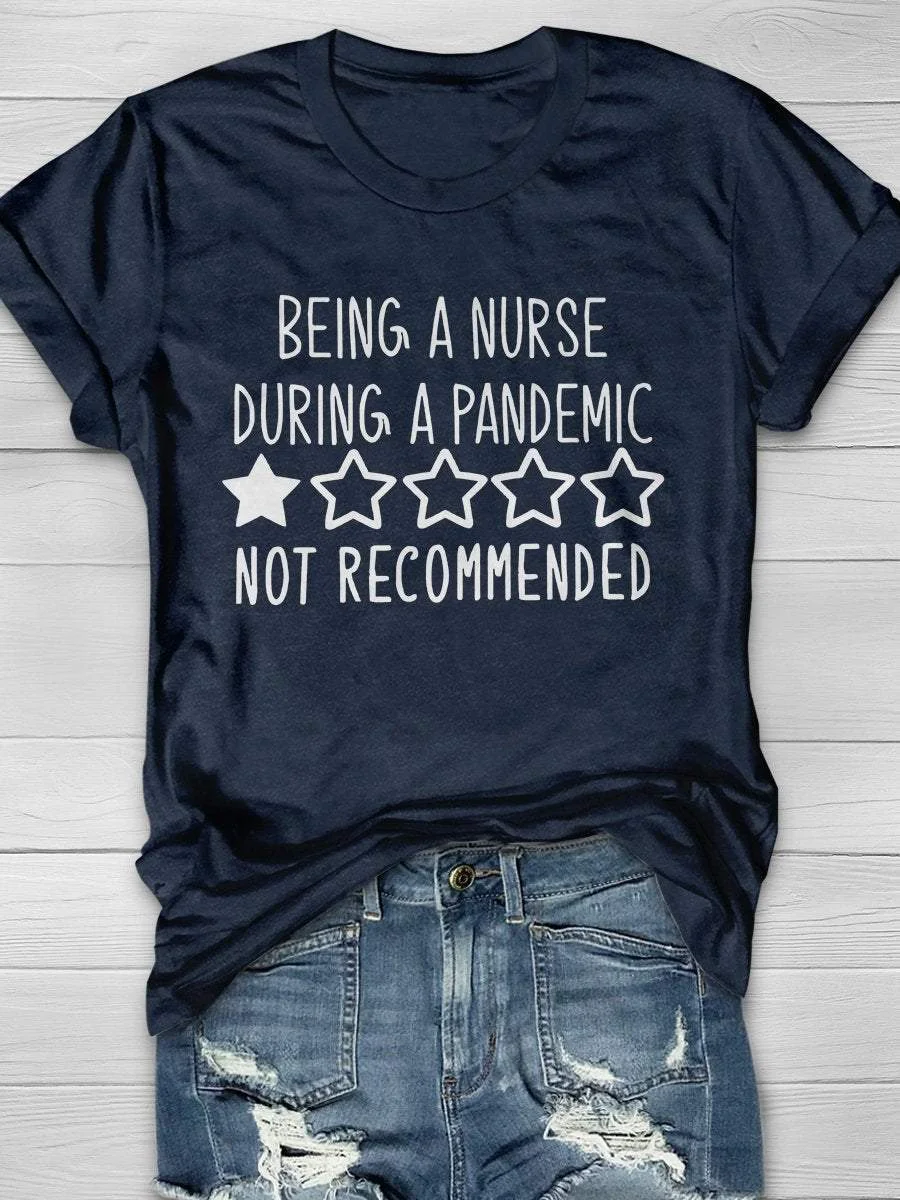 Being A Nurse Print Short Sleeve T-shirt