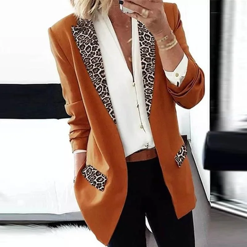 Women  Long Sleeve Solid Color Jacket 2023 Autumn Elegant Turn-down Collar Tops Office Lady Winter Slim Cardigan Outerwear
