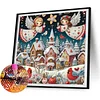 (US Only)4pcs Xmas Angel - Diamond Painting - Partial Special Shaped Drill (Canvas|30*30cm)