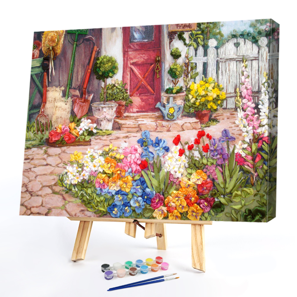 

50*40CM - Paint By Numbers - Blooming Flowers, 501 Original