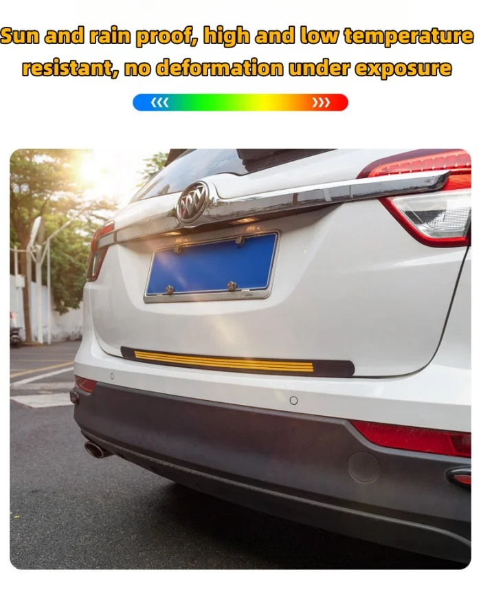 Car Anti-rear-end Reflective Strips Car Trunk Anti-collision Anti-scratch Soft Glue