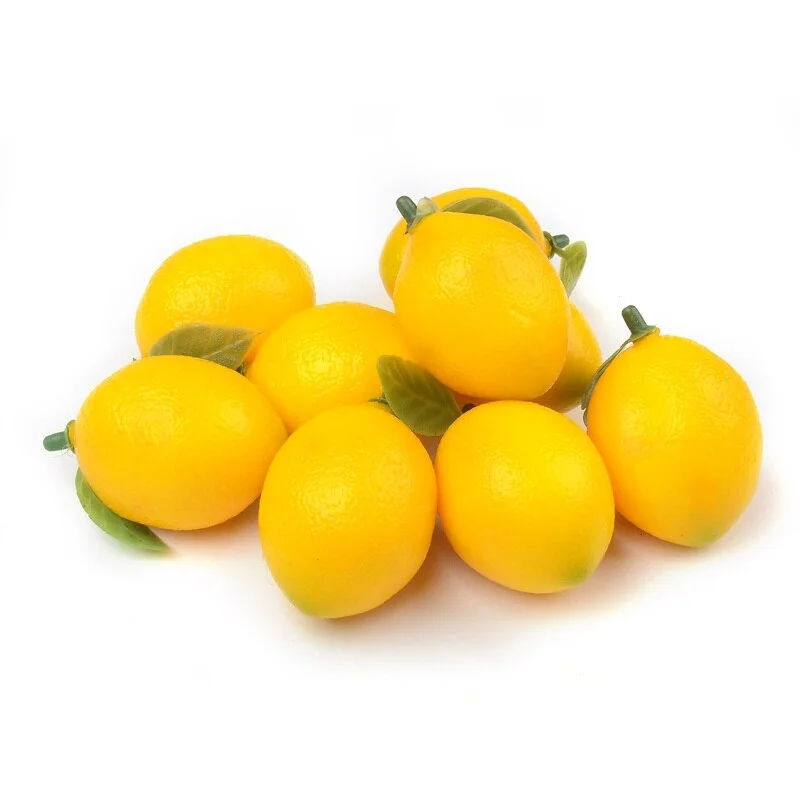 5/20/50pcs Artificial Lemon 5cm Foam Fruits For Wedding Party Decoration DIY Scrapbooking Craft Simulation Fruits Chrismas Gift