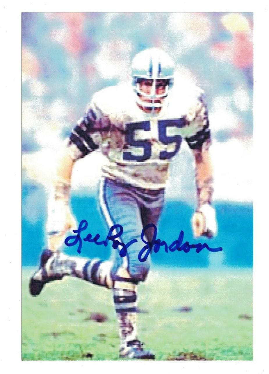 Lee Roy Jordan Signed Autographed 4x6 Photo Poster painting Dallas Cowboys