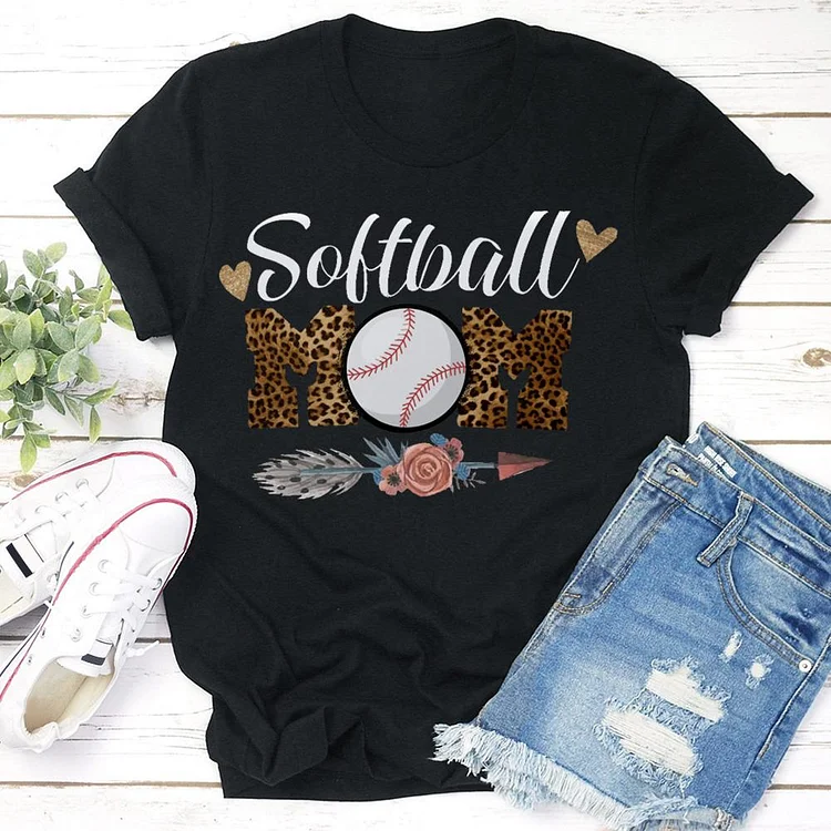 AL™ softball mom T-shirt Tee - 01359-Annaletters