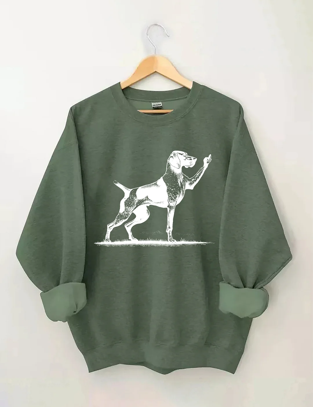 Rude Pointer Dog German Shorthair Dog Sweatshirt