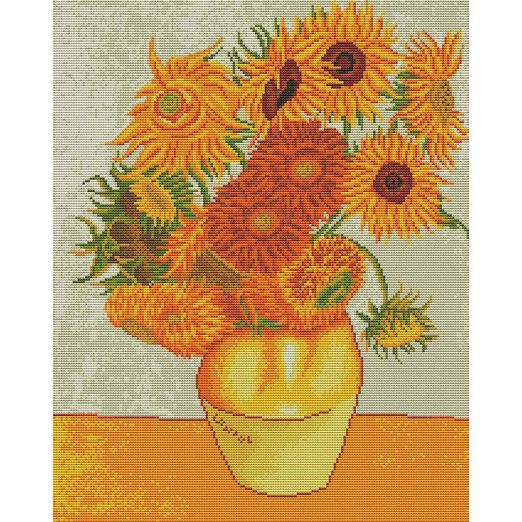 Van Gogh Sunflower 11CT Counted Cross Stitch 48*60CM