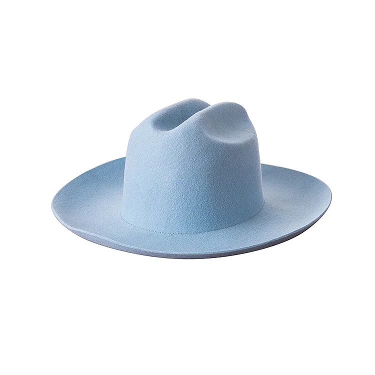 Terence Wool Felt Hat - Sky Blue