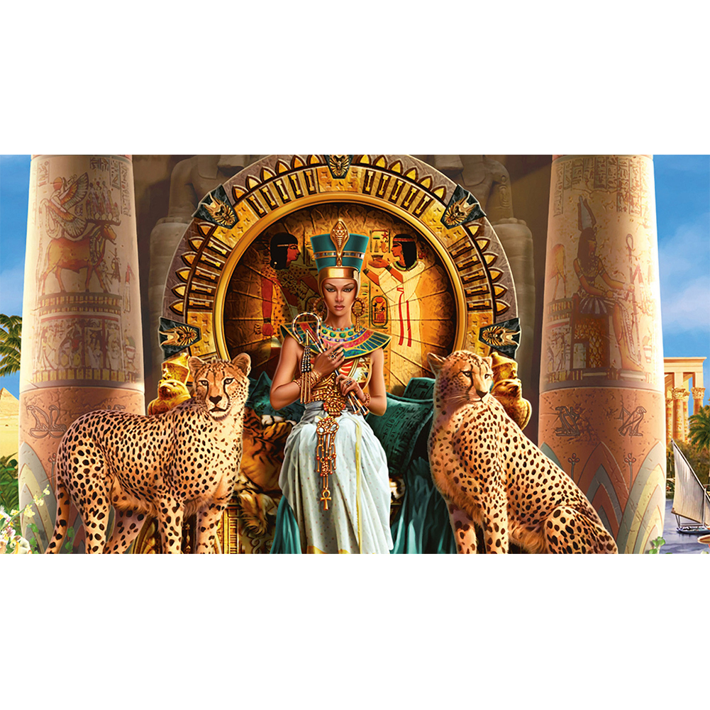 

Egyptian Queen - 11CT Stamped Cross Stitch - 60*40CM, 501 Original