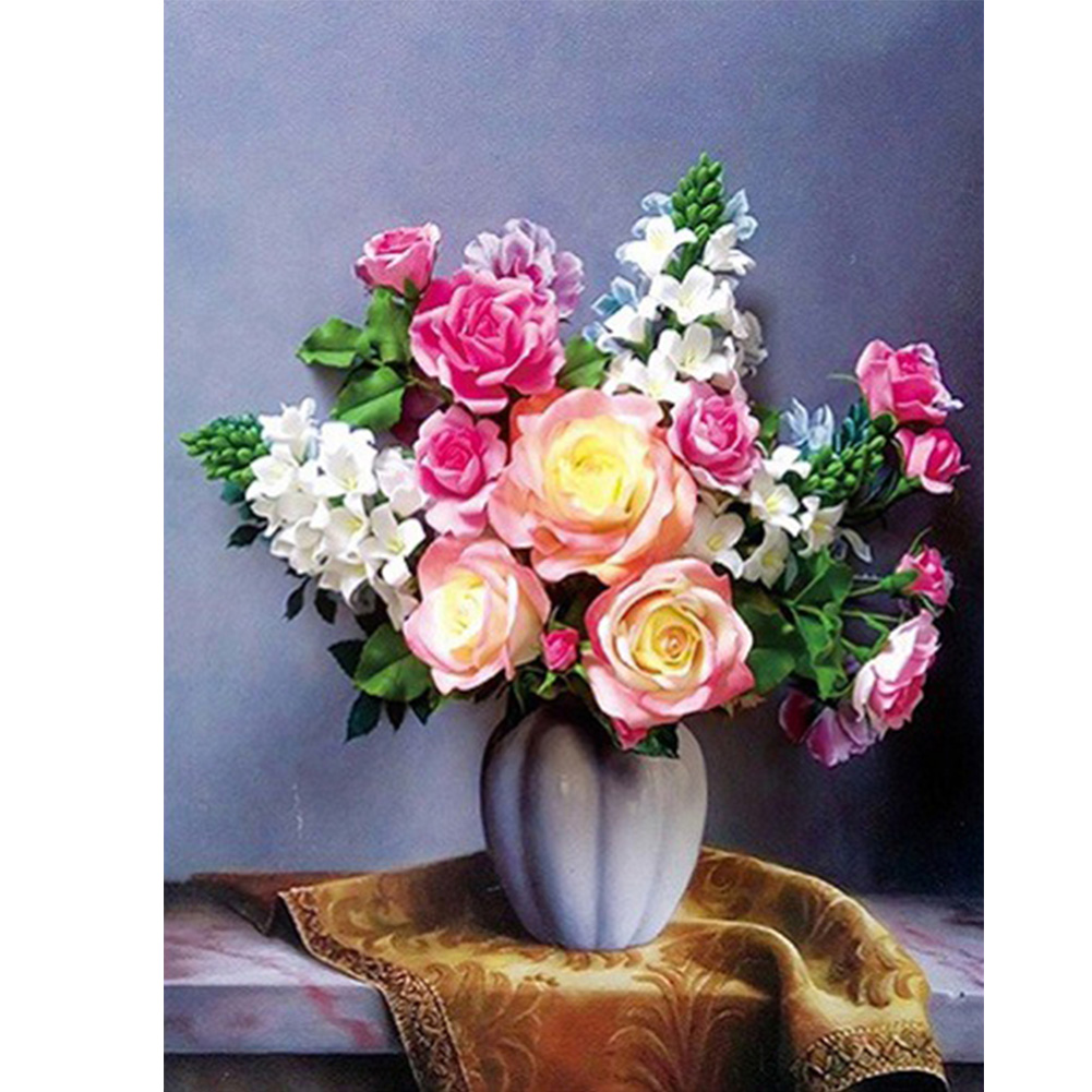 

Desktop Vase - Round Drill Diamond Painting - 30*40CM, 501 Original