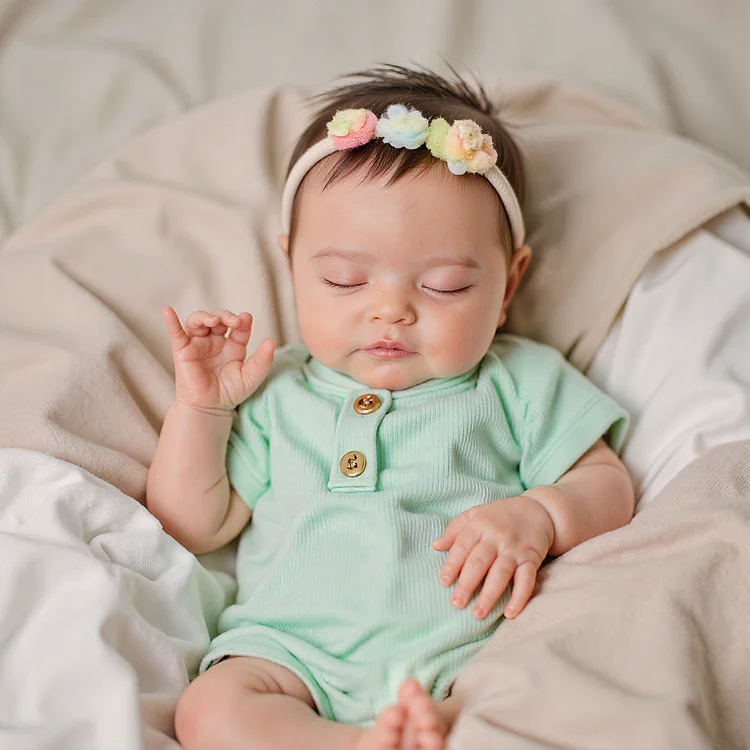 [New] 20" Lifelike Reborn Girl Brown Hair Baby Doll Named Painra, Looks Really Cute