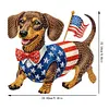 Independence Day Acrylic Diamond Painting Tabletop Ornaments Kit (Dachshund)
