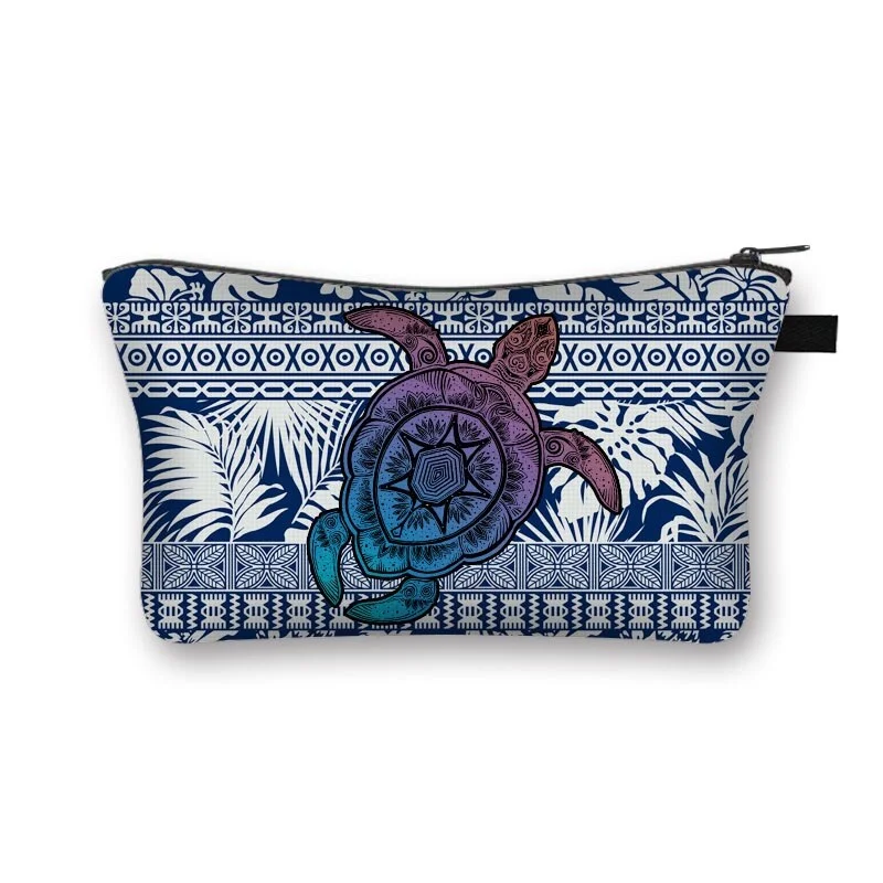 Polyester Cosmetic Bag - Sea Turtle
