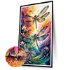 Diamond Painting-DIY Full Round Drill Dragonfly(70*40 CM)