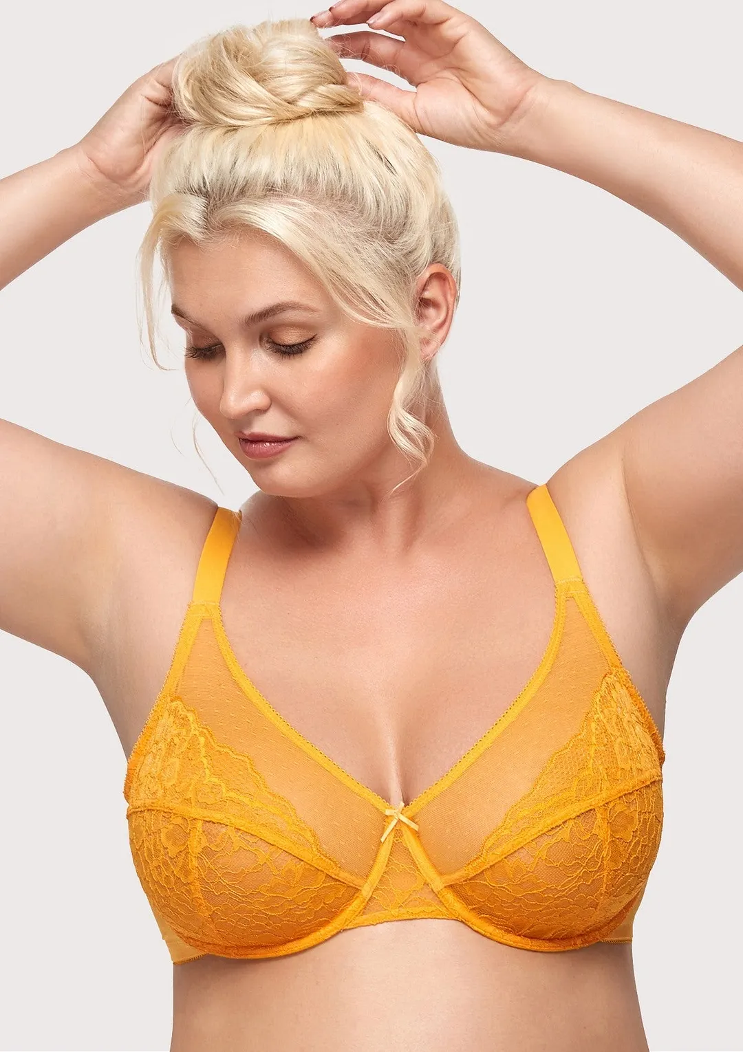 Enchante Unlined Non-padded Lace Underwire Bra