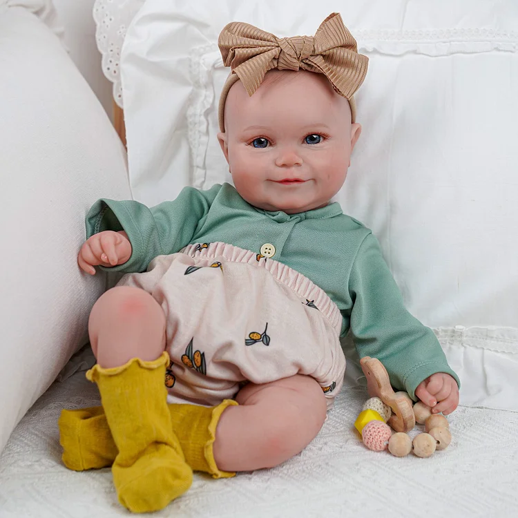 Babeside Maddy 20'' Lifelike Reborn Baby Dolls Girl Real Baby Feeling Realistic with Heartbeat Coos and Breath