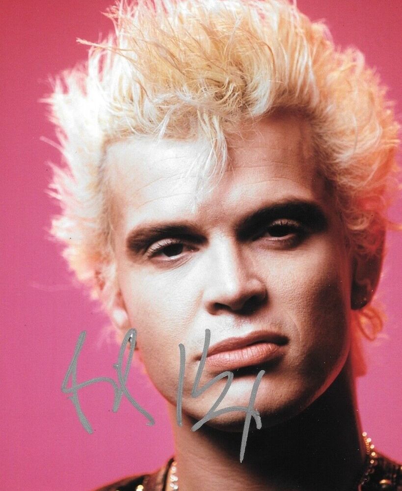 * BILLY IDOL * signed 8x10 Photo Poster painting * GENERATION X * * 2