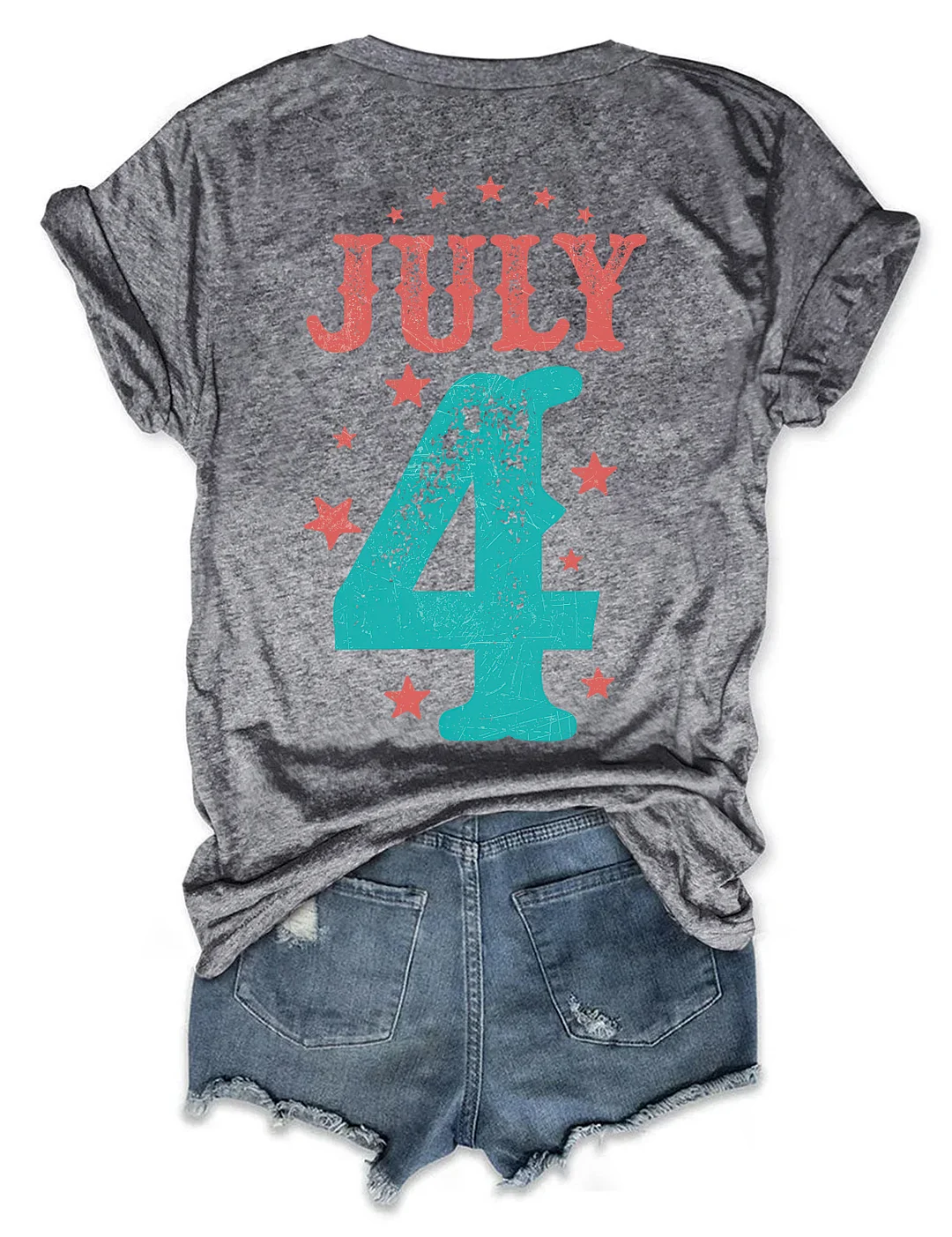 Land of the Free 4th of July T-shirt