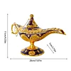  Classical Aladdin Magical Lamp, Retro Magical Wishing Ornament, Tabletop Decoration with Finely Polished Surfaces for Home, Party