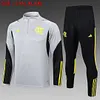 2024/2025 Flamengo Half-Pull Training Suit Grey Football Shirt 1:1 Thai Quality