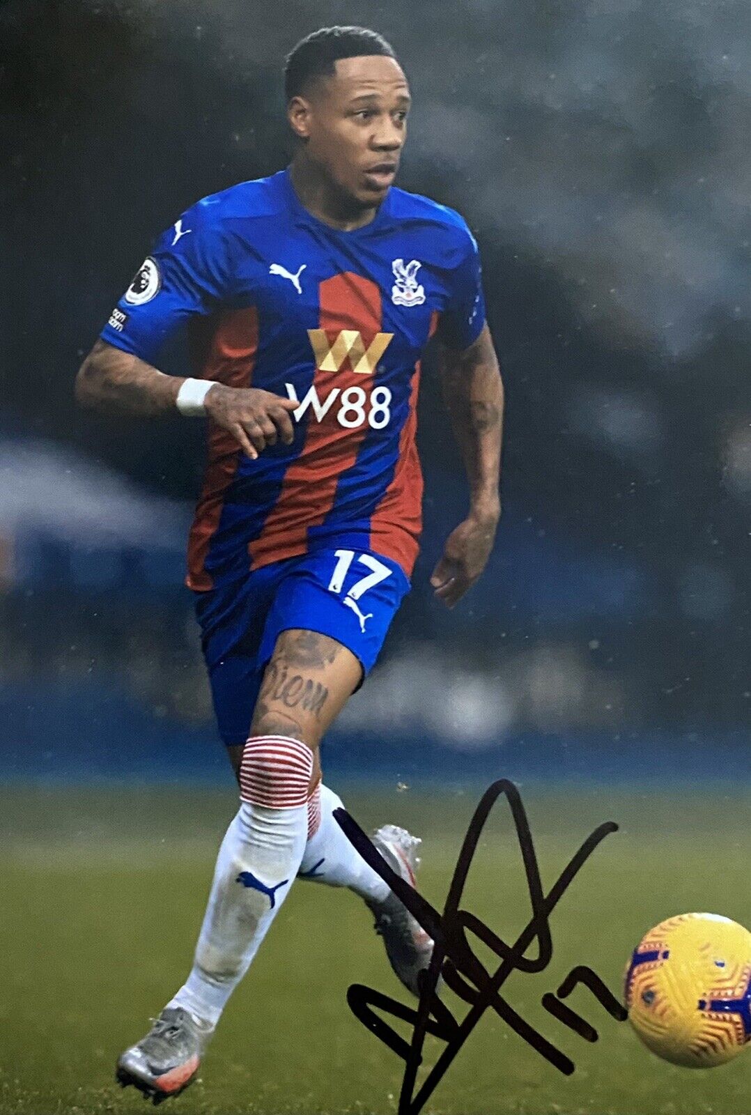 Nathaniel Clyne Genuine Hand Signed Crystal Palace 6X4 Photo Poster painting